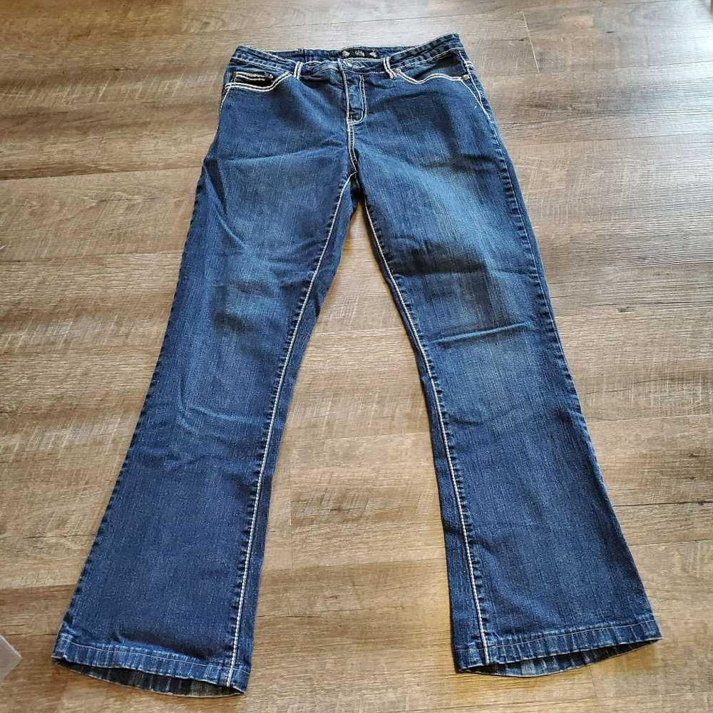 Tru Luxe Size 12/31 Dark Wash Bootcut Women's Jeans